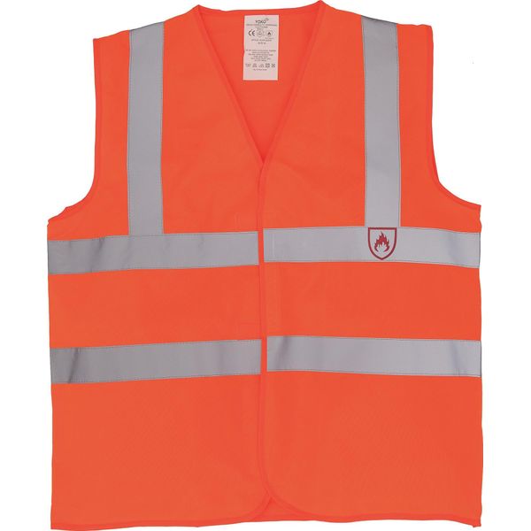 Gilet Ad Alta Visibilità Yoko, Ignifugo, Senza Maniche RW5456 (M) (Arancione)-image