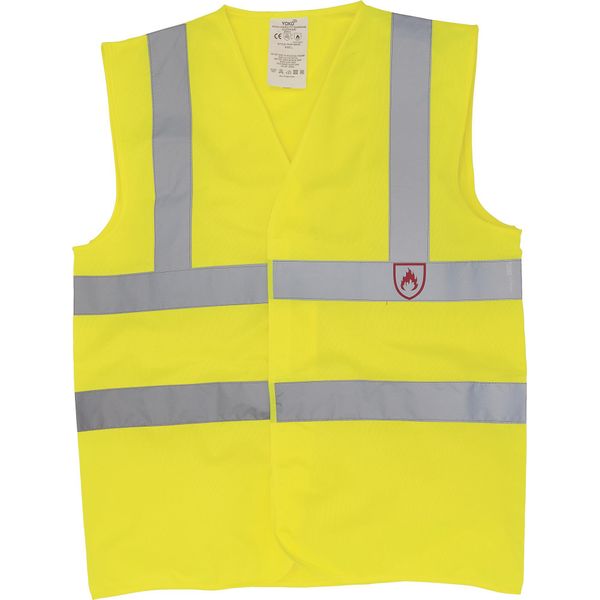 Gilet Ad Alta Visibilità Yoko, Ignifugo, Senza Maniche RW5456 (2XL) (Giallo)-image