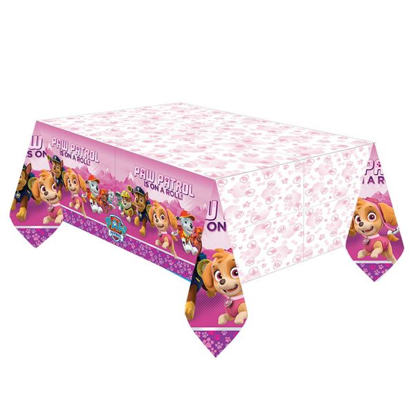 Tovaglia Paw Patrol Rosa 137 X 243 Cm Decorazione Per La Tavola Della Festa Di Compleanno Dei Bambini-image