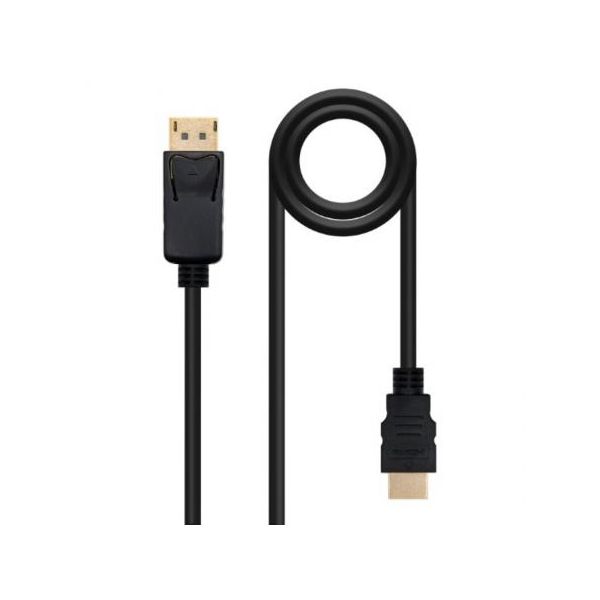 Cavo Displayport Nanocable 10.15.4305/ Displayport Maschio - Hdmi Maschio/ 5M/ Nero-image
