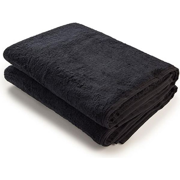 A&R 004.50 | Asciugamano Da Bagno Oeko-Tex Standard 100 / 70 X 140 Cm - Colore: Nero - Dimensioni: 70 X 140 Cm-image