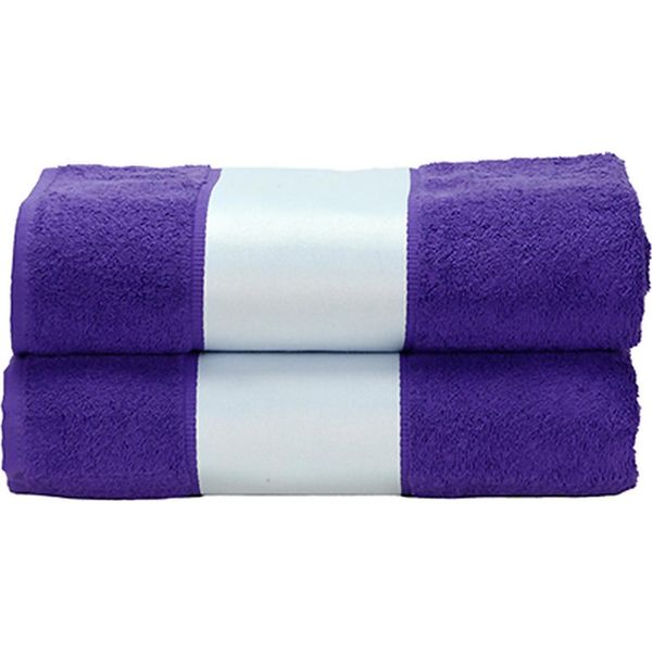 A&R AR081 | Asciugamano Da Bagno Subli-Me®, 70 X 140 Cm - Colore: Viola - Dimensioni: 70 X 140 Cm-image