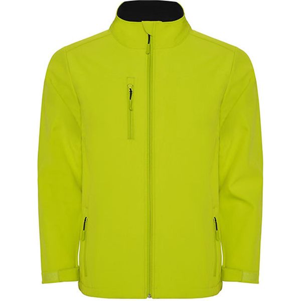 Roly SS6436 | Giacca Softshell Nebraska Da Uomo, Idrorepellente E Antivento - Colore: Lime Punch 235 - Taglia: M-image