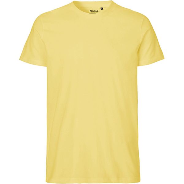 Neutral O61001 | Maglietta Uomo Aderente + Gots - Colore: Dusty Yellow - Taglia: 3XL-image