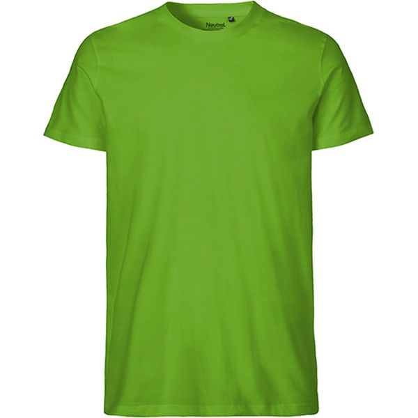 Neutral O61001 | Maglietta Uomo Aderente + Gots - Colore: Lime - Taglia: 3XL-image