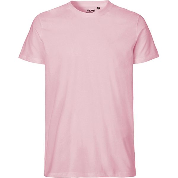 Neutral O61001 | Maglietta Aderente Da Uomo Certificata Gots - Colore: Rosa Chiaro - Taglia: 3XL-image