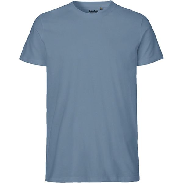 Neutral O61001 | Maglietta Uomo Aderente + Gots - Colore: Dusty Indigo - Taglia: Xl-image