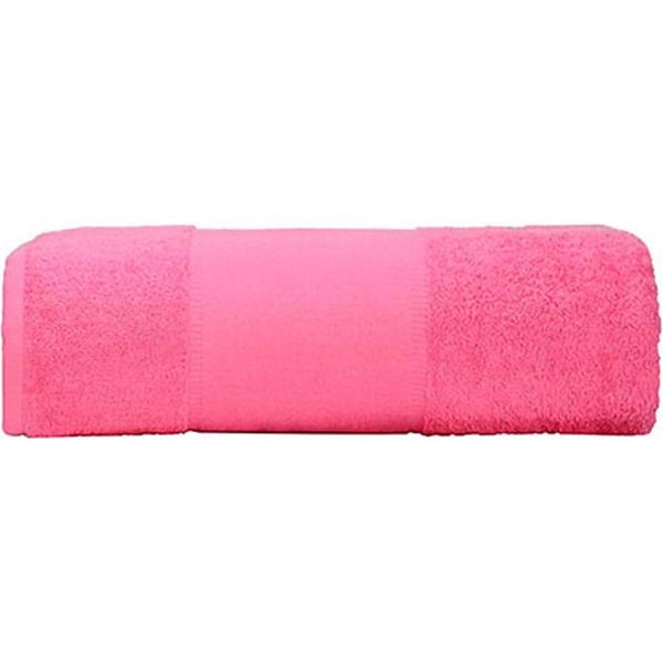 A&R AR077 | Print-Me® Big Towel - Asciugamano Da Bagno - 100 X 210 Cm - Colore: Rosa - Dimensioni: 100 X 210 Cm-image