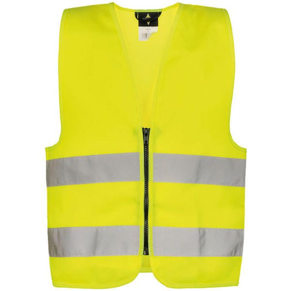 Korntex Kwrx | Gilet Di Sicurezza Per Bambini Con Cerniera EN1150 - Farbe: Giallo Segnale - GrößE: S (7-12 Anni)-image