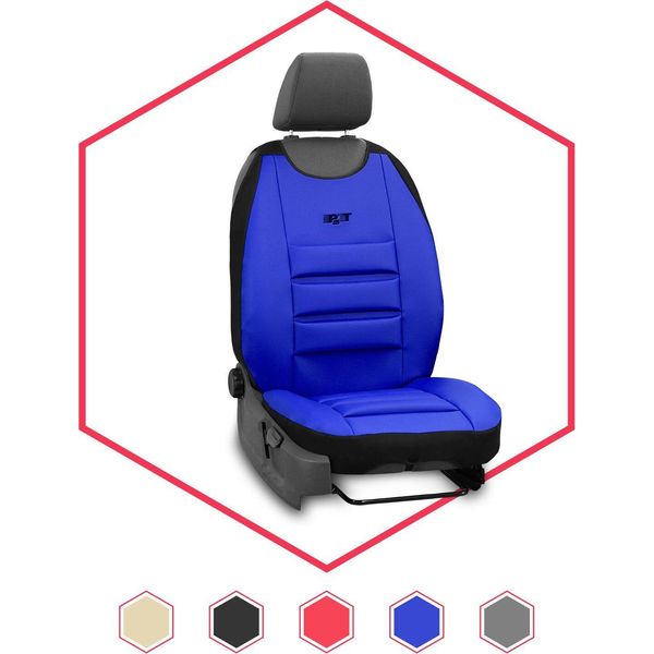 Coprisedile Auto Cuscinetto Universale Per Mazda 2 Blu Impermeabile-image