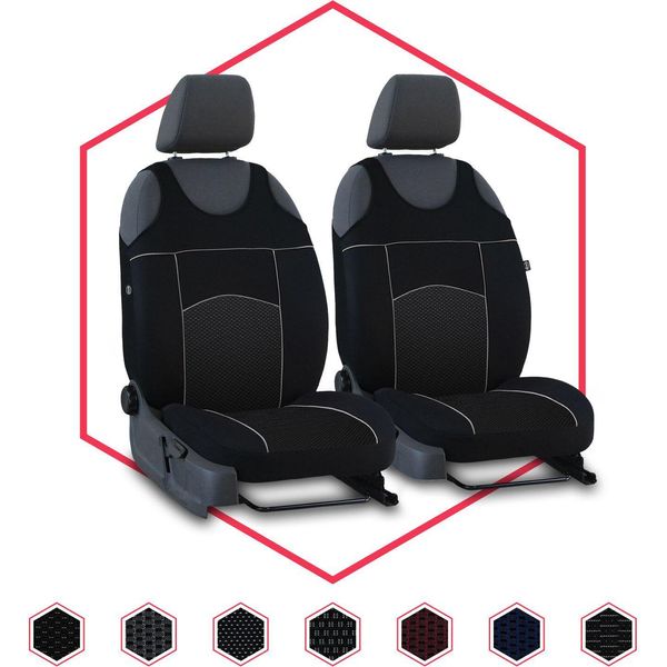 Coprisedili Auto Coprisedili Universali Per Mitsubishi Asx Nero Anteriore Auto 1+1-image