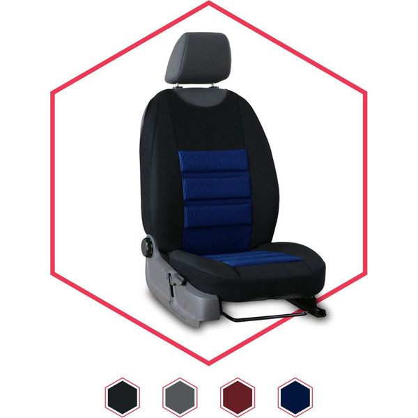 Coprisedile Per Auto Coprisedile Universale Per Mercedes Blu Tappetino Impermeabile Per Sedili-image