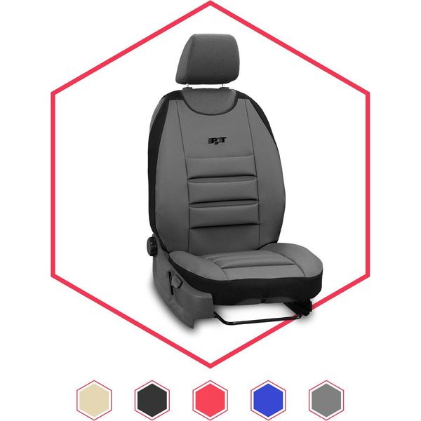 Coprisedili Auto Coprisedili Universali Tappetino Per Fiat Freemont Grigio-image