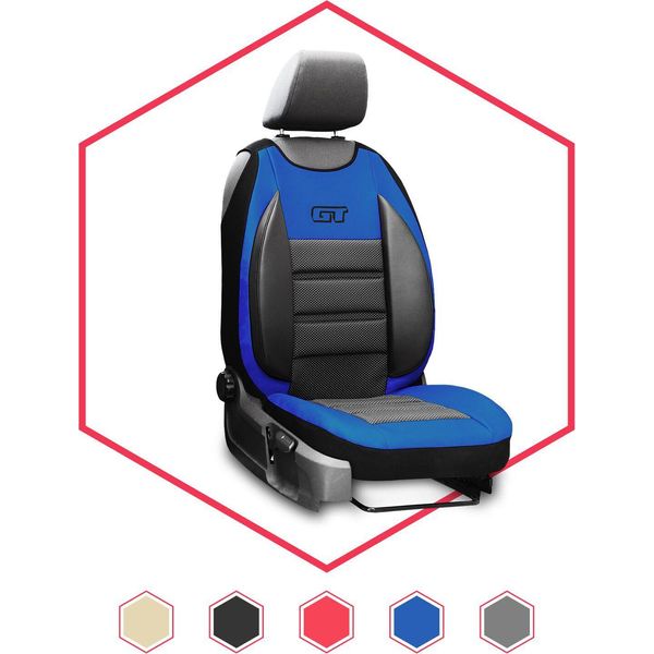 Coprisedile Auto Cuscinetto Universale Per Mazda 2 Blu Impermeabile-image