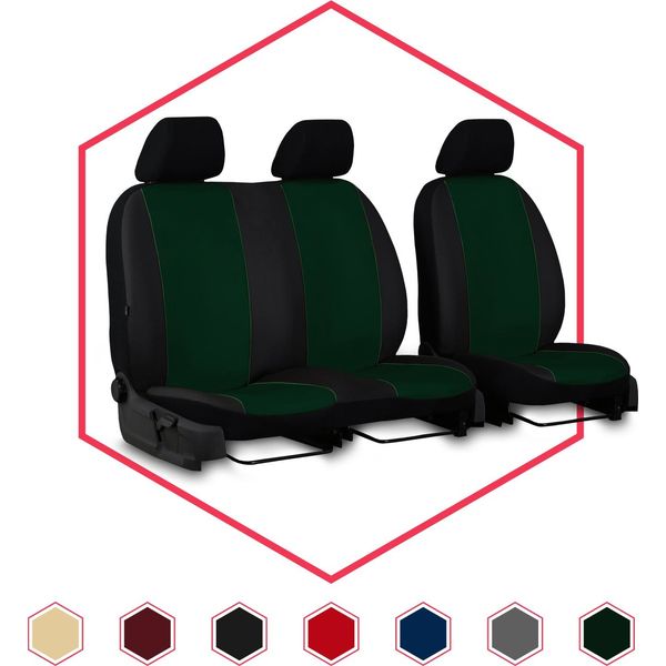Coprisedili Auto Coprisedili Universali Per Peugeot Expert I Fino A 07 Verde 1+2 Bus-image