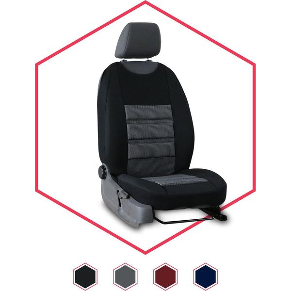 Coprisedile Per Auto Coprisedile Universale Per Peugeot Grigio Tappetino Impermeabile Per Sedili-image