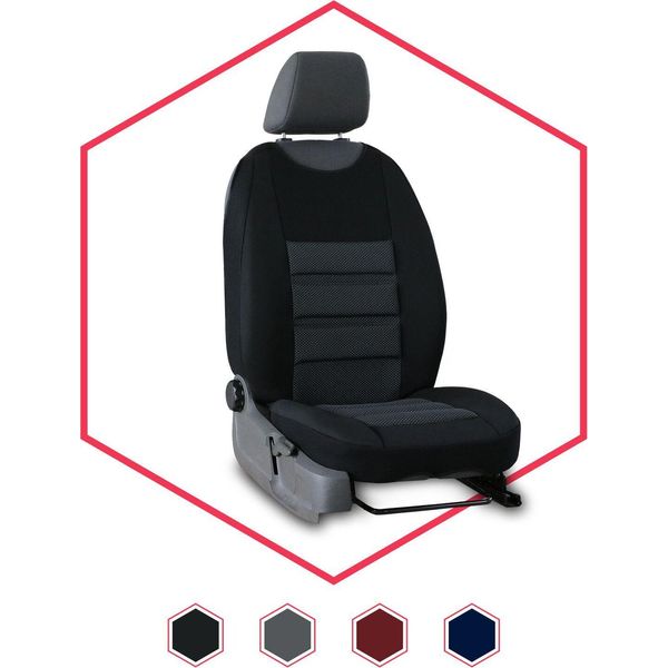 Coprisedile Auto Cuscino Universale Per Renault Tappetino Nero Impermeabile Per Sedili-image