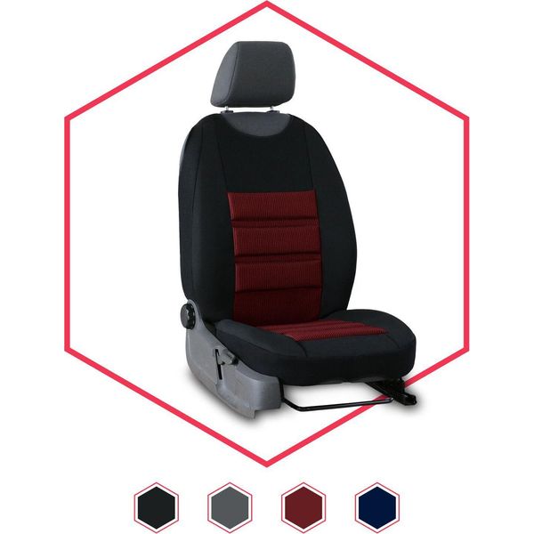 Coprisedile Auto Coprisedile Universale Per Peugeot Rosso Tappetino Impermeabile Per Sedili-image