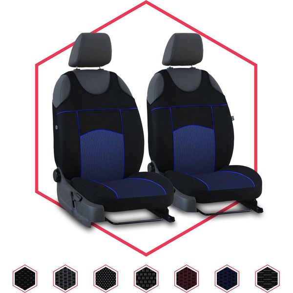 Coprisedili Auto Coprisedili Universali Per Hyundai I10 I Blu Anteriore Auto 1+1 Set-image