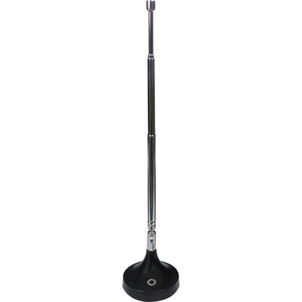 Oehlbach Radio Rod Dab+ Antenna | Antenna Radio Per La Ricezione Dab+ E Fm/Ukw | Antenna Dab Retrattile Con Base Magnetica | Antenna Per Interni Con Adattatore Per Connettore F | Nero-image