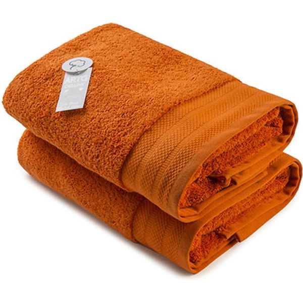 A&R AR604 | Eccellente Telo Da Bagno In Cotone Deluxe - 70 X 140 Cm - Colore: Cannella - Dimensioni: 70 X 140 Cm-image