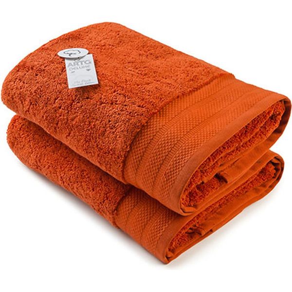 A&R AR604 | Asciugamano Da Bagno Eccellente Cotone Deluxe - 70 X 140 Cm - Colore: Rosso Mattone - Dimensioni: 70 X 140 Cm-image