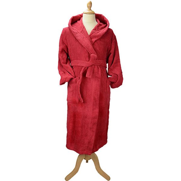 A&R 026.50 | Accappatoio Da Uomo Con Cappuccio Accappatoio Con Cappuccio - Colore: Rosso Intenso - Taglia: Xxl-image