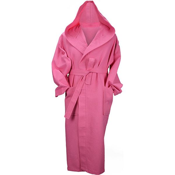 A&R 028.50 | Robezz® Accappatoio In Cialda Con Cappuccio Accappatoio Con Cappuccio - Colore: Rosa - Taglia: Xs-image