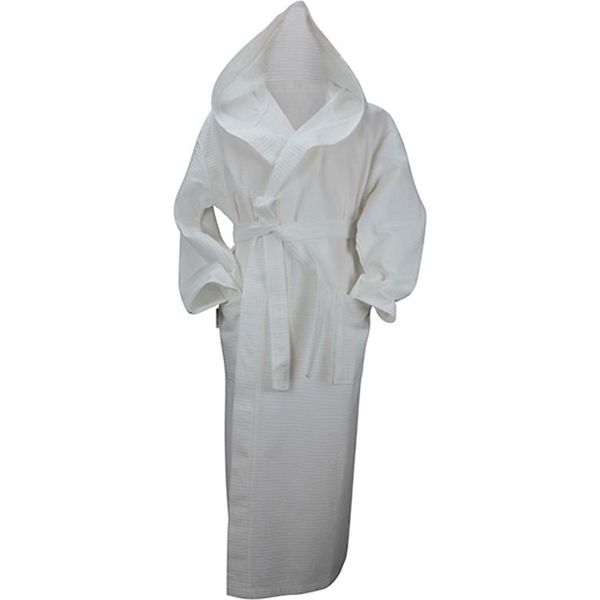 A&R 028.50 | Robezz® Accappatoio In Cialda Con Cappuccio Accappatoio Con Cappuccio - Colore: Bianco - Taglia: 4XL-image