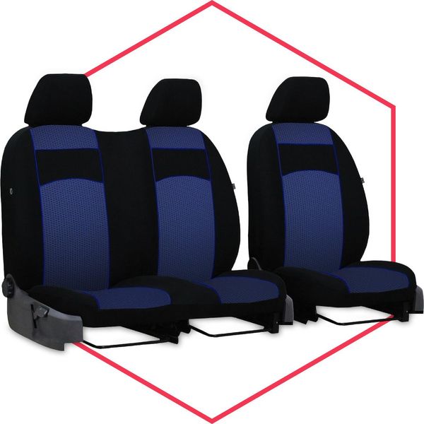 Coprisedili Auto Coprisedili Universali Per Iveco Daily Ii Bus Transporter Blu-image