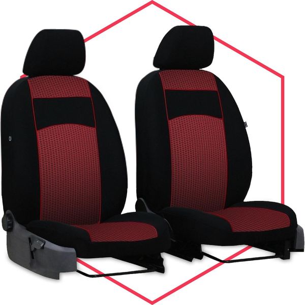 Coprisedili Auto Coprisedili Universali Per Hyundai I10 I Passeggero Auto 1+1 Anteriore Rosso-image