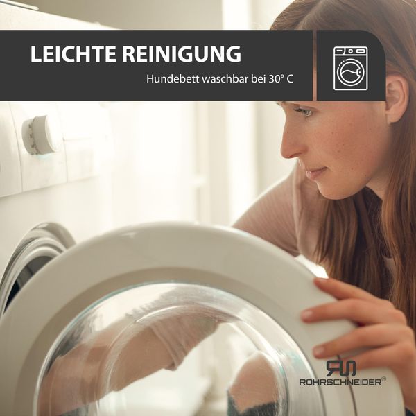 Tagliatubi Morbido Letto Per Cani Con Rivestimento Lavabile | Comodo Cuscino Per Cani In Velluto A Coste | Copriletto Per Cani Premium | Letto Per Cani Lavabile | Morbido Cuscino Per Cani, Taglia: M-image