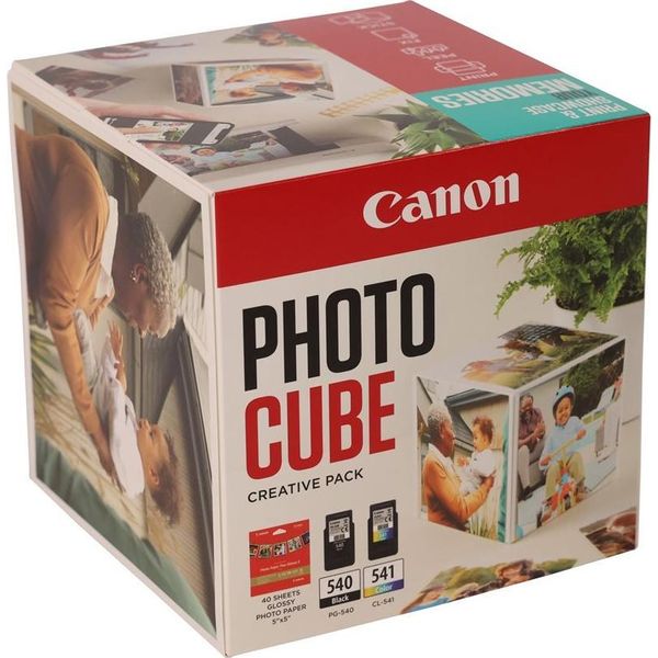Canon Photo Cube Creative Pack - Lucido - Confezione Da 2 Pezzi - Nero, Colore (Ciano, Magenta, Giallo)-image