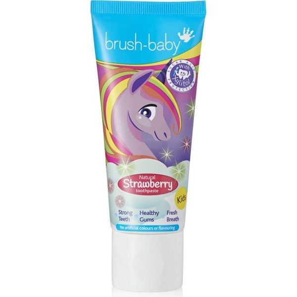 Brush-Baby Dentifricio Naturale Unicorno Al Gusto Di Fragola Tubo Da 50 Ml-image