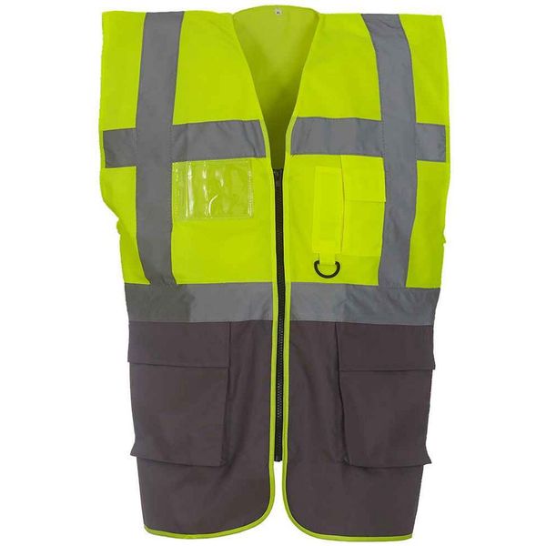 Yoko - Gilet "Executive"" Uomo/Donna Unisex PC5507 (L) (Giallo/Grigio)"-image