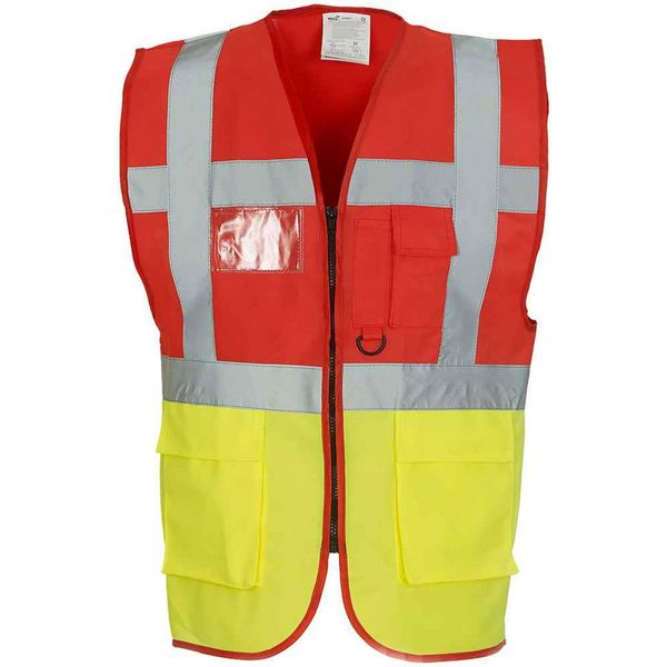 Yoko - Gilet "Executive"" Per Uomo/Donna Unisex PC5507 (S) (Rosso/Giallo)"-image