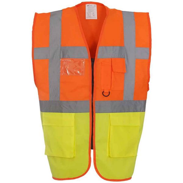 Yoko - Gilet "Executive"" Per Uomo/Donna Unisex PC5507 (3XL) (Arancione/Giallo)"-image