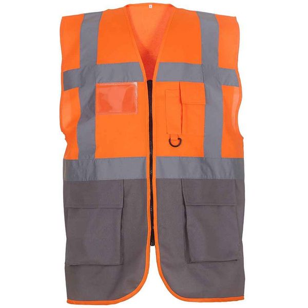Yoko - Gilet "Executive"" Per Uomo/Donna Unisex PC5507 (3XL) (Arancione/Grigio)"-image