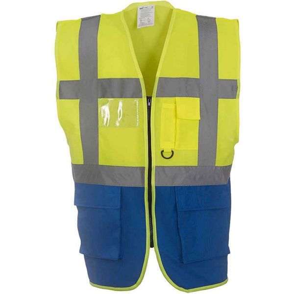 Yoko - Gilet "Executive"" Per Uomo/Donna Unisex PC5507 (S) (Giallo/Blu Reale)"-image