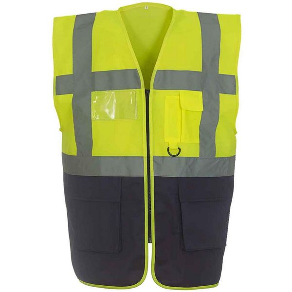 Yoko - Gilet "Executive"" Per Uomo/Donna Unisex PC5507 (S) (Giallo/Blu Scuro)"-image