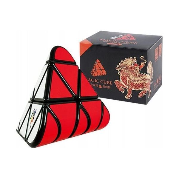 Cubo Di Pyraminx Personalizzato, Bianco, Luce Rossa, Piramide Regolabile-image