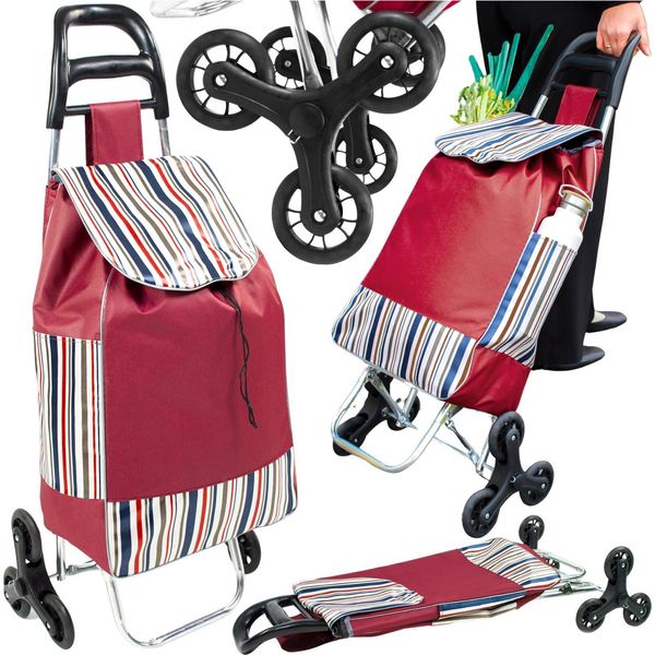 Borsa Della Spesa, Carrello Della Spesa, Su Ruote, Pieghevole, Stabile, Solido, Impermeabile-image