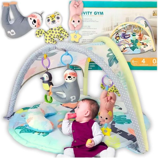 Grande Tappeto Didattico, Giocattolo Interattivo Per Bambini, Bradipo, Colorato-image