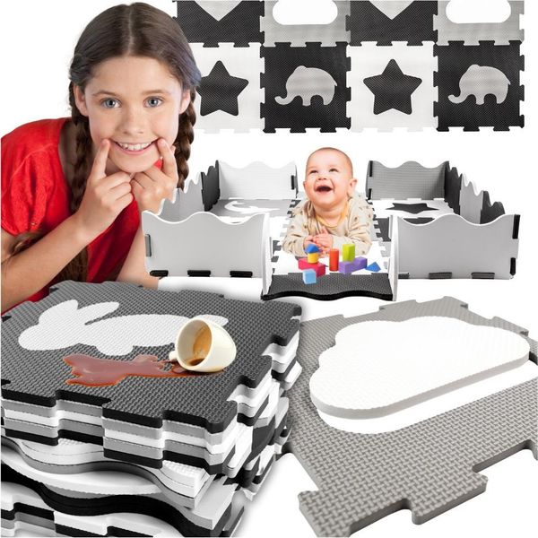 Tappetino Per Puzzle In Schiuma Spessa, Educativo Per Bambini Sul Pavimento 31 X 31Cm-image