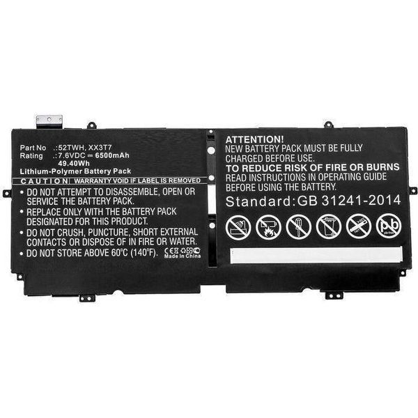 Coreparts Batteria Per Computer Portatile 49.40Wh Li-Pol 7.6V 6500Mah Nero-image