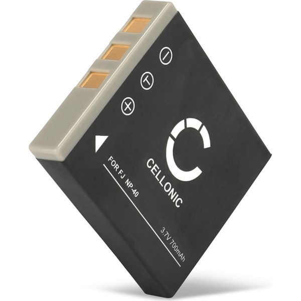Cellonic, Batteria Per Fotocamera, Compatibile Con Pentax Optio A36, S6, S, A40, Svi, S5I, S4I, E85 (3.7V, 700Mah)-image