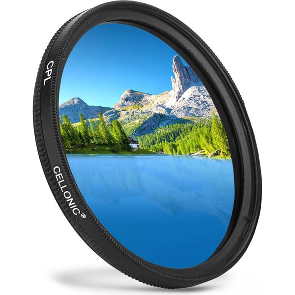 Cellonic Filtro Cpl Per Obiettivi Sigma (Ø 77Mm) Polarizer, Diametro 77Mm - Polarizzatore Circolare, Schermare Luce Laterale Parassitaria, Polarizing Filter-image