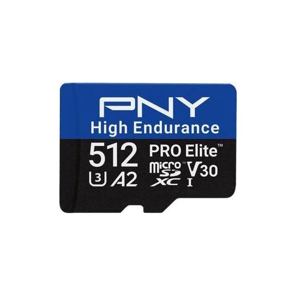 Pny Pro Elite, 512 Gb, Microsdxc, Classe 10, UHS-I, 100 Mb/S, 90 Mb/S-image