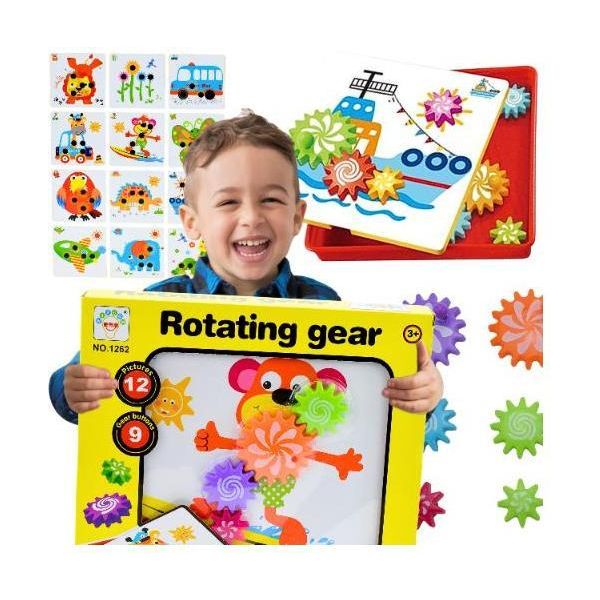 Lolex | Gioco Dei Bottoni - 20 Cm X 20 Cm - Da 3 Anni - Giocattolo Educativo - Giocattolo Per Le Abilità Motorie-image