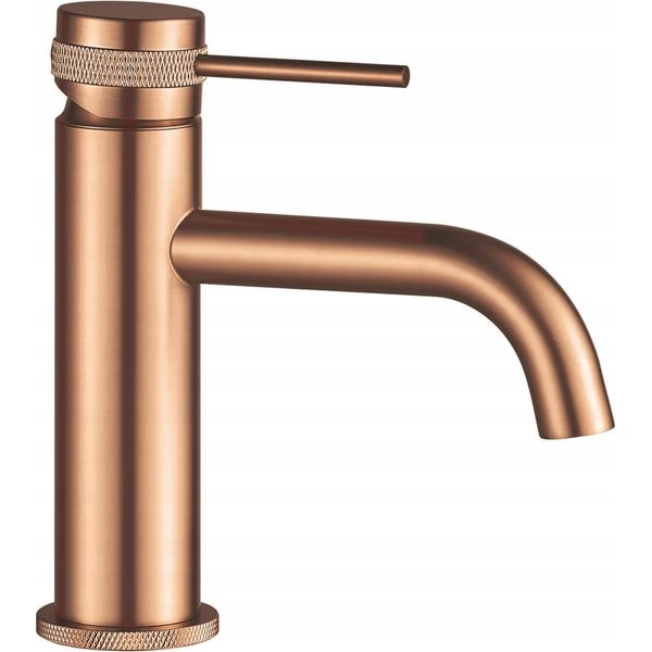 Miscelatore Lavabo Rea Lungo Grip Low Brush Copper-image